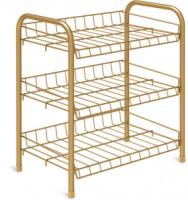 Этажерка д/обуви 3-х ярусная золотой  ЭТ4/3 Этажерка д/обуви 3-х ярусная золотой  ЭТ4/3
