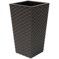 Кашпо Ротанг 138*138*250мм коричневый М 3085