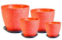 Бутон Винил красный из 4-х