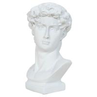 Кашпо Давид VipSet 16см белый металлик