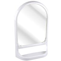 Зеркало с полкой  590х390мм белый М3130 /4шт/ Альтерн Зеркало с полкой  590х390мм белый М3130 /4шт/ Альтерн