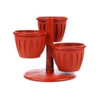 Кашпо Каскад тройной терракот