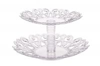 Фруктовница Мелодия 2-х ярусная прозрачный