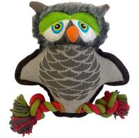 Игрушка с Сова плюшевая с пищалкой 19см/C0038/ЗР