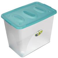 Ящик универс. Астело 73л 60*40*48см на колесиках бирюзовый С667 /4шт/Мартика Ящик универс. Астело 73л 60*40*48см на колесиках бирюзовый С667 /4шт/Мартика