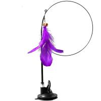 Игрушка к Дразнилка c присоской длинная 95см перья ИК-139 