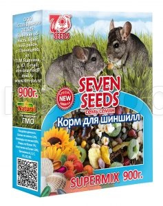 Корм для шиншил SEVEN SEEDS SUPERMIX 900гр Корм для шиншил SEVEN SEEDS SUPERMIX 900гр