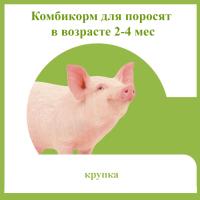 Комбикорм д/поросят 2-4 месяцев гранулы 25кг/Т