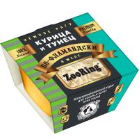 Кошки ZooRing рагу желе курица/тунец по-фламандски д/кошек и котят ж/б 75гр/12шт/521701