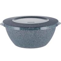 Миска 3л Plast Team Stone с крышкой темный камень PT1075 /20шт/ПР Миска 3л Plast Team Stone с крышкой темный камень PT1075 /20шт/ПР