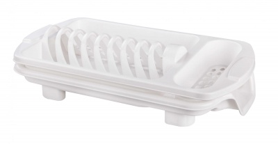 Сушилка для посуды со сливом белый Сушилка для посуды со сливом белый