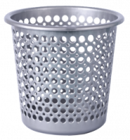 Корзина для мусора Офиса круглая серый