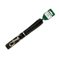 Поводок капрон 25мм*5м черный со светоотражающими полосами DONBARON