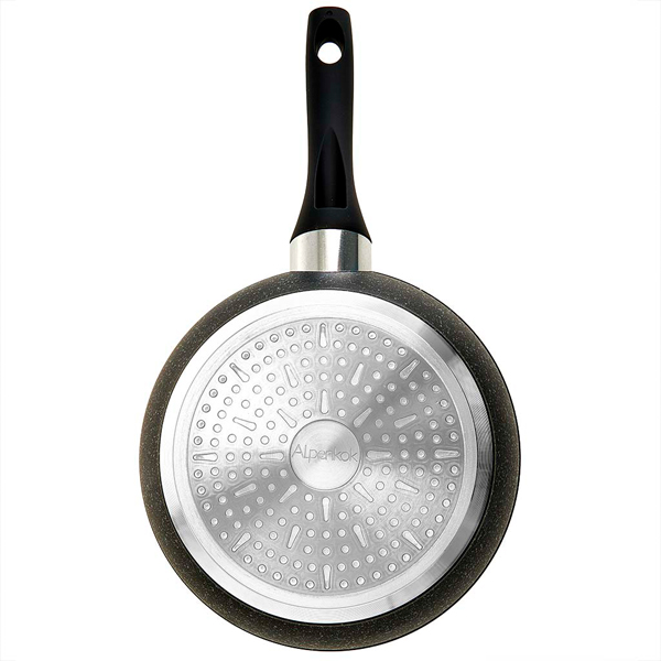Сковорода-сотейник алюмин. D24см Black Marble антиприг.покрытие, инд.дно AK-0534 /6шт/ Alpenkok