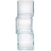 Ваза Квадрат Смещенный h30 10*10см прозр 6360/300С/072986