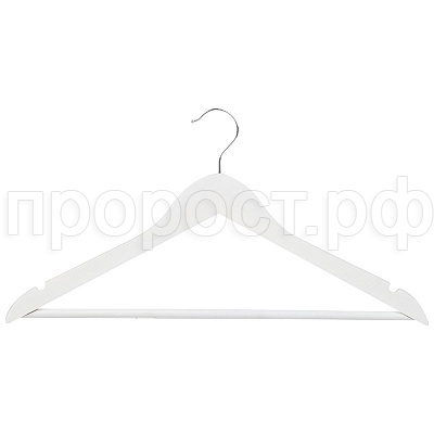 Вешалка деревянная с перекладиной (белая) Вешалка деревянная с перекладиной (белая)