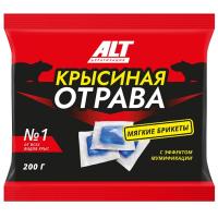 АЛТ Крысиная отрава тесто-брикеты 200гр АЛТ Крысиная отрава тесто-брикеты 200гр