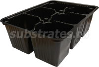 Кассета д/рассады на 6 ячеек 16,8*12,3см 155мл /лист 0,45/80шт/РС