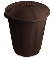 Бак универсальный 40л с крышкой коричневый /38441/VERDE