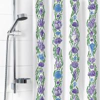 Штора для ванной 180*180см Ракушки белые New п/э 6984-009 Штора для ванной 180*180см Ракушки белые New п/э 6984-009