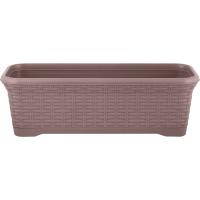 Балконный ящик 55см Раттан французский платан с под. (10л) IG6256 /6шт/ПР