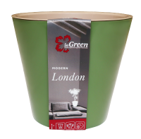 Кашпо Лондон 5л оливковый с вставкой ING6206ОЛ