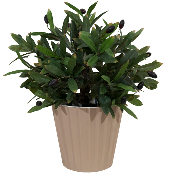 Кашпо Sand D160 2л молочный шоколад с вставкой IG64001 /16шт/ПР