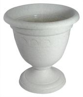 Вазон на ножке высокий 3л Колывань мрамор С134