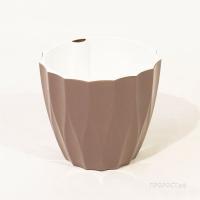 Кашпо Флюте 1,9л мокко с вставкой 