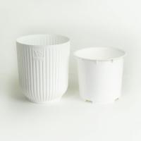Кашпо Эйва VipSet 2,4л белый с дренаж вставкой фитильн.полив /12шт/ЭД
