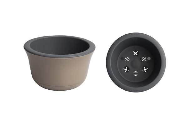 Кашпо Омега 8л фраппе/антрацит ОМ30-90