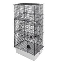 Клетка д/грыз ЭКО 6-х эт РИККИ 42*30*95см разборная светло-серая/43122/Дарэлл Клетка д/грыз ЭКО 6-х эт РИККИ 42*30*95см разборная светло-серая/43122/Дарэлл