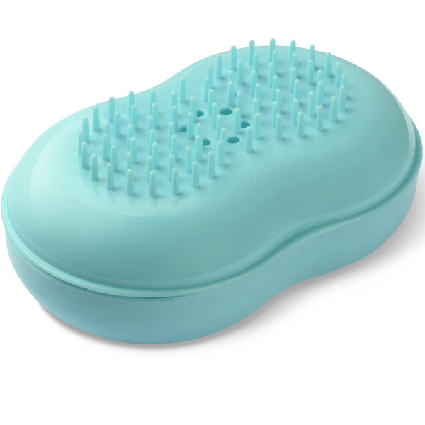 Мыльница закрытая Вояж с щеткой светло-бирюзовый С13 /38шт/Мартика Мыльница закрытая Вояж с щеткой светло-бирюзовый С13 /38шт/Мартика