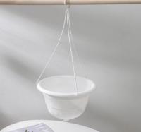 Кашпо подвесное Грация 4,5л белый М1607