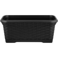 Балконный ящик 40см Раттан горький шоколад с под. (7л) IG6255 /6шт/ПР