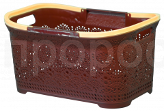 Корзина для белья 45л Ажурная коричневый 16033 Корзина для белья 45л Ажурная коричневый 16033