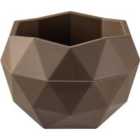 Кашпо Топаз 0,45л трюфель с вставкой КШ-3037
