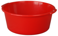 Таз 8л с ручками красный 03002