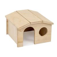 Игрушка для грызунов Домик ЕСО Сарай деревянный 13*13*h8см/86811