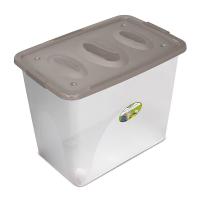 Ящик универс. Астело 73л 60*40*48см на колесиках серо-коричневый С667 /4шт/Мартика Ящик универс. Астело 73л 60*40*48см на колесиках серо-коричневый С667 /4шт/Мартика