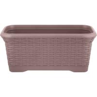 Балконный ящик 40см Раттан французский платан с под. (7л) IG6255 /6шт/ПР