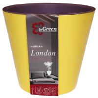 Кашпо Лондон 5л спелая груша с вставкой морозная слива ING6206СГ