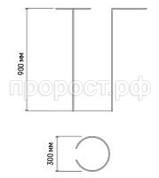 опора для цветов d30_90  опора для цветов d30_90