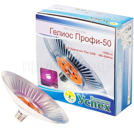 Фитолампа Гелиос-ПРОФИ 50Вт с отражателем Е27