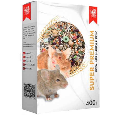Грызуны SEVEN SEEDS SUPERPREMIUM д/декор.мышей и крыс 400г/12шт/S216 ЧЗ Грызуны SEVEN SEEDS SUPERPREMIUM д/декор.мышей и крыс 400г/12шт/S216 ЧЗ
