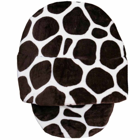 Лежак тапок стеганый поролоновый  принт САФАРИ ЖИРАФ 52*46*20см/DONBARON