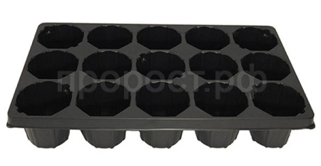 Кассета д/рассады на 15 ячеек 52,5*31,5см стандарт /50шт/РС