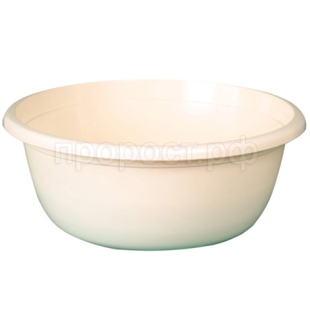 Таз 18л круглый слоновая кость 03028