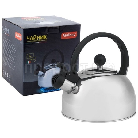 Чайник 3л DJA-3033 нерж.сталь, со свистком, капс.дно/6шт/900058