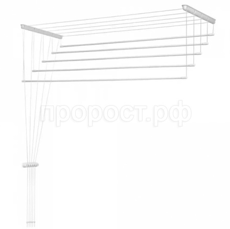 Сушилка д/белья потолочная Лиана-Люкс 2м (5линий) белый (в пленке) SPP-200 /5шт/Л